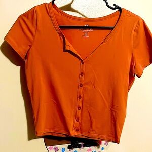 Pink Hollister baby tee